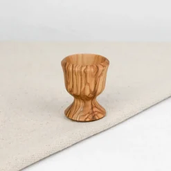 Coquetier en bois d'olivier