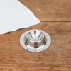 Coquetier plat en acier inoxydable