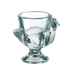 Coquetier poule en verre