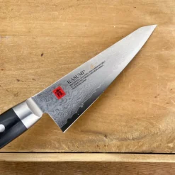 Couteau japonais Honesuki lame damas