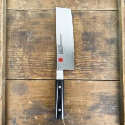 Couteau japonais Nakiri lame damas