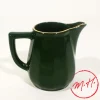 Crémier porcelaine vert empire filet or