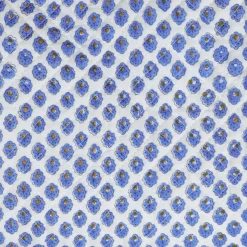 Dessus de lit piqué pâquerette bleue