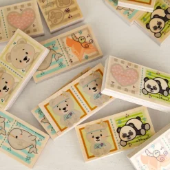 Dominos animaux en bois