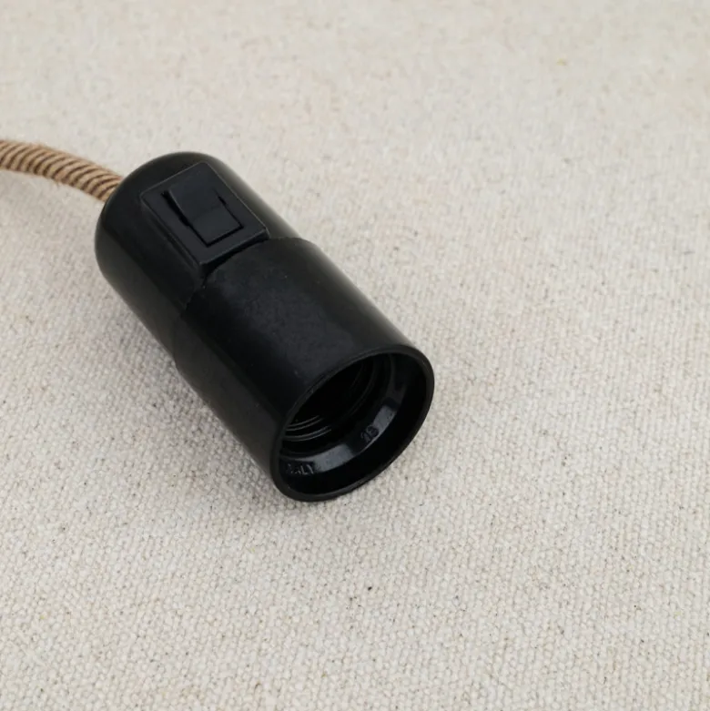 Douille E27 en bakelite avec interrupteur