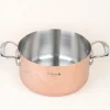 Faitout avec couvercle cuivre prima matera induction ø 24cm