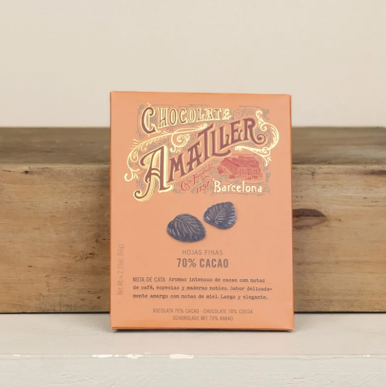 Feuilles en chocolat noir Amalter