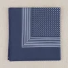 Foulard de travail calicot bleu à pois blanc