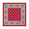 Foulard provençal roses rouge Souleiado