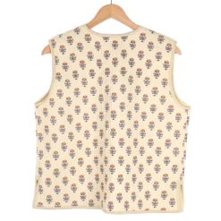Gilet boutis provençal beige