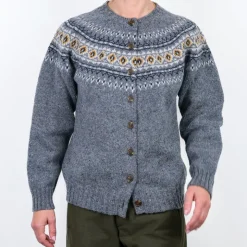 Gilet écossais à chevrons