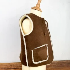 Gilet de berger en peau d'agneau