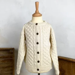 Gilet irlandais enfant écru
