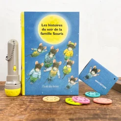 Lampe à histoires Livre La famille souris