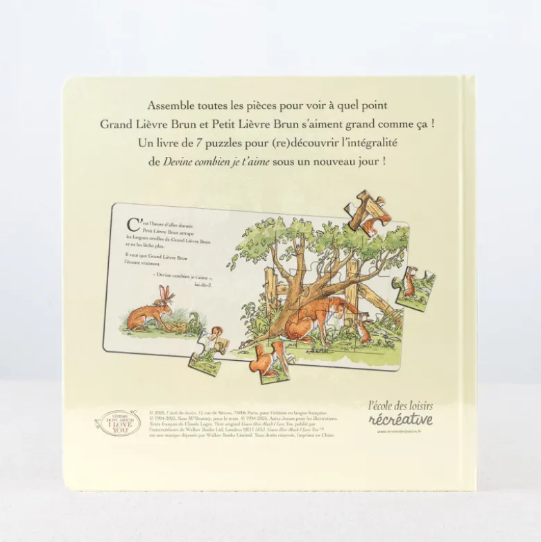 Livre-puzzle "Devine combien je t'aime"