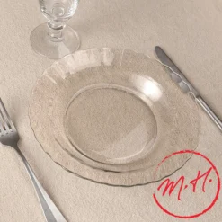 Lot de 6 assiettes creuses Picardie Duralex - transparent
