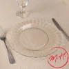 Lot de 6 assiettes plates Picardie Duralex - transparent