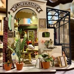 Magasin de fleurs miniature à monter