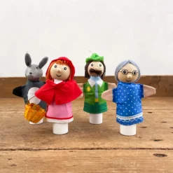 Marionnettes de doigt Petit chaperon rouge