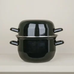 Marmite à moules émaillée