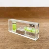 Mini niveau transparent avec aimant
