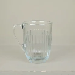 Mug en verre pressé