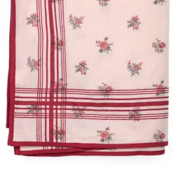 Nappe rose à fleurs