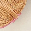 Panier motif Vichy rouge