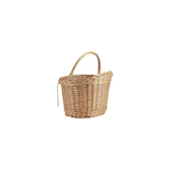 Panier-vélo en osier