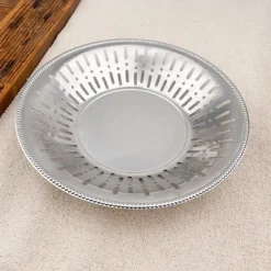 Panière à pain ronde en inox