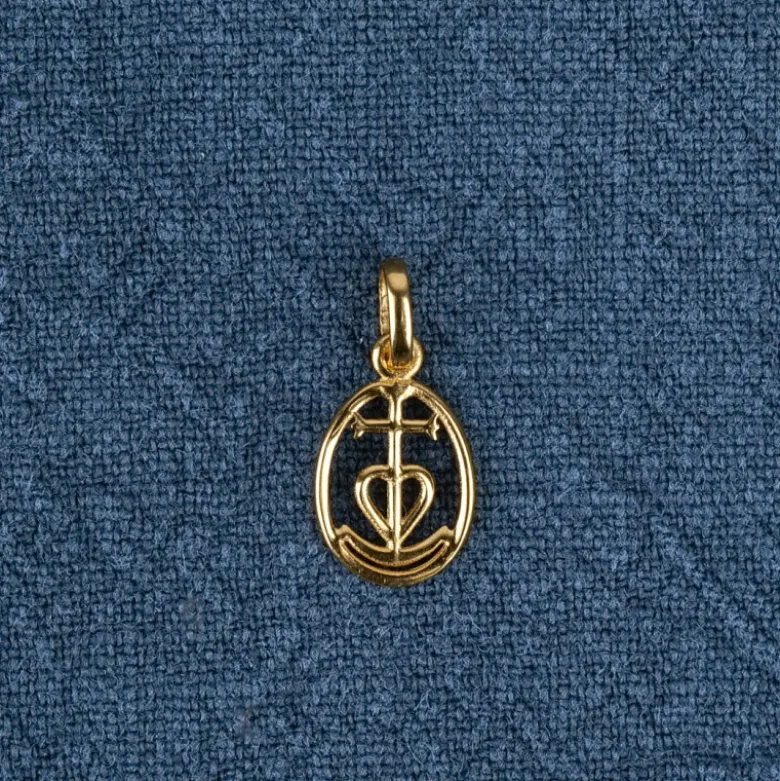 Pendentif Croix de Camargue vermeil