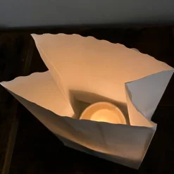 Photophore en papier à décorer