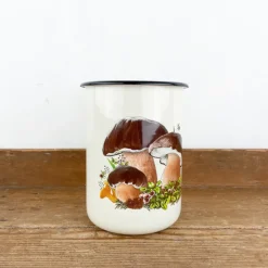 Pichet en émail Champignon