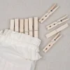 20 Pinces à linge en hêtre