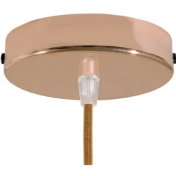 Plafonnier sortie simple en acier Ø12cm