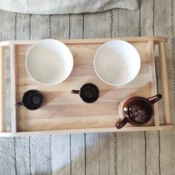 Plateau bois avec pieds