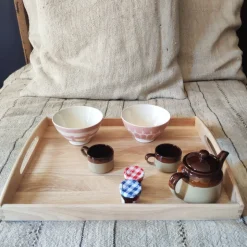 Plateau en bois à poser