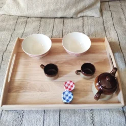 Plateau en bois à poser