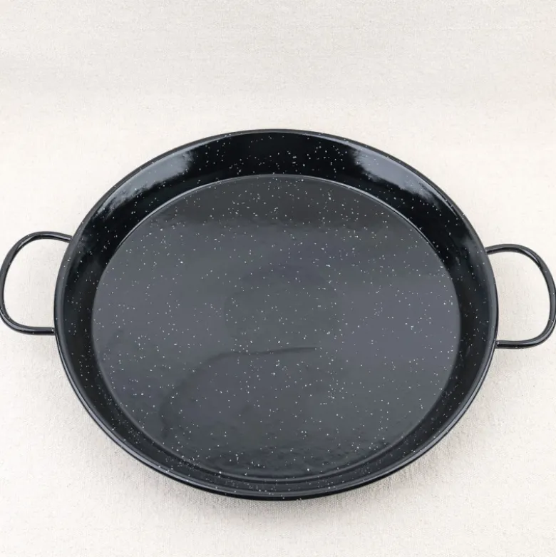 Plat à paella émaillé bas