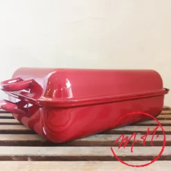 Plat à rôtir émail rouge