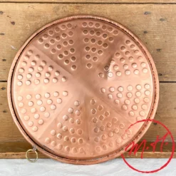 Plat à Socca en cuivre 32cm