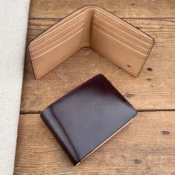 Portefeuille en cuir 6 cartes et billets