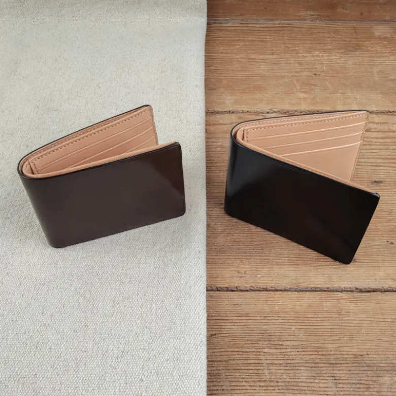 Portefeuille en cuir 6 cartes et billets