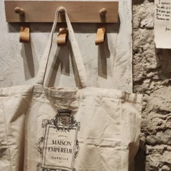 Porte manteau 3 patères bois et cuir