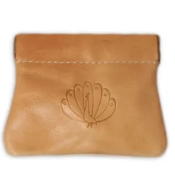 Porte-monnaie en cuir clic-clac