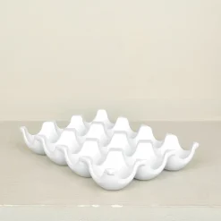 Porte-œufs en porcelaine