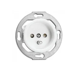 Prise de terre en duroplast blanc