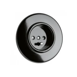 Prise de terre noire en bakélite