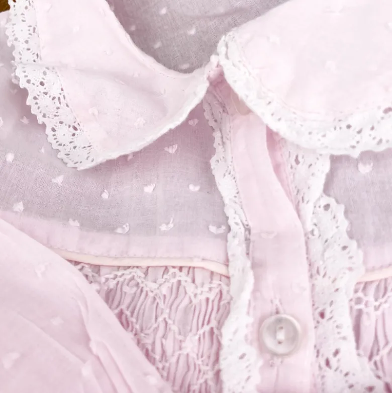 Robe de chambre rose enfant