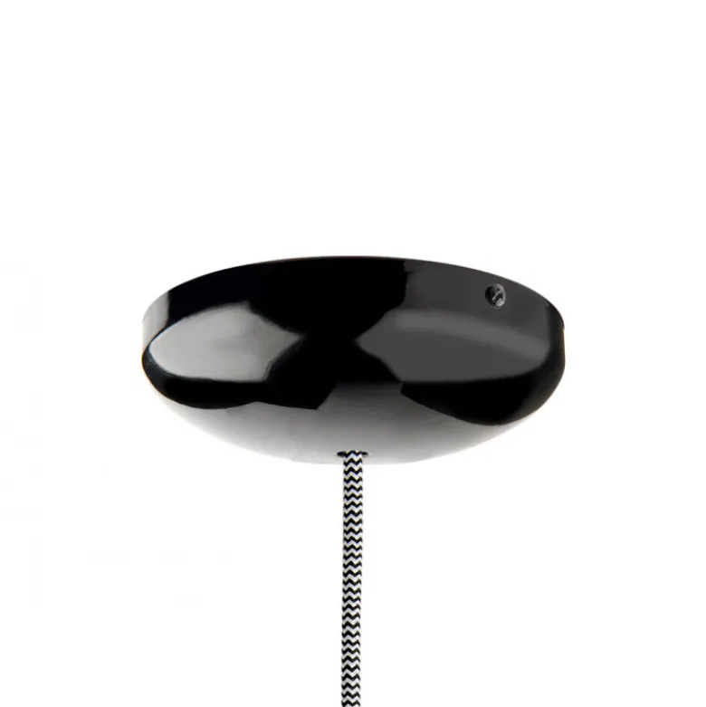 Rosace en métal noire Ø14cm
